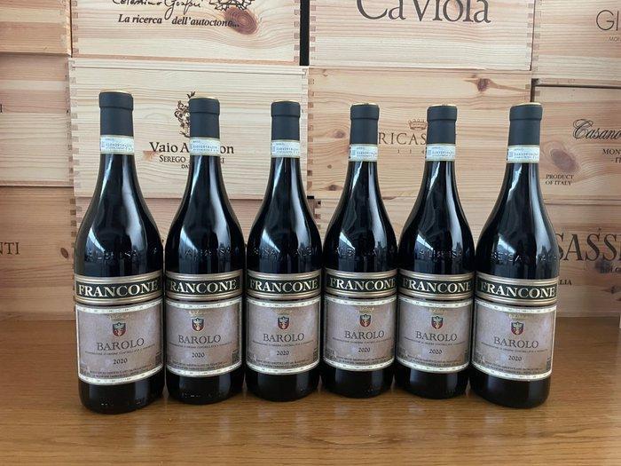 2020 Francone - Barolo - 6 Flessen (0.75 liter), Verzamelen, Wijnen