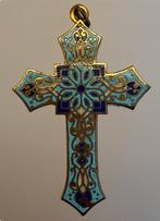 Mysterieuze pectorale kruis geëmailleerd in cloisonné- of, Antiek en Kunst
