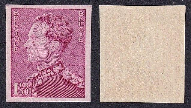 België 1936 - ONGETAND Koning Leopold III - type Poortman -, Postzegels en Munten, Postzegels | Europa | België