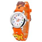 Fako® - Kinderhorloge - 3D - Puppies - Oranje, Handtassen en Accessoires, Horloges | Kinderen, Nieuw, Verzenden