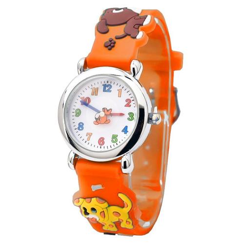 Fako® - Kinderhorloge - 3D - Puppies - Oranje, Bijoux, Sacs & Beauté, Montres | Enfants, Envoi