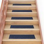 vidaXL Trapmatten Zelfklevend 15 stuks 76x20 cm Grijs Blauw, Doe-het-zelf en Bouw, Verzenden, Nieuw