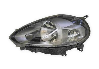 Fiat Punto + Evo Zwart Koplamp Links (Koplampen), Auto-onderdelen, Verlichting, Nieuw, Verzenden