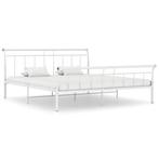 vidaXL Bedframe metaal wit 200x200 cm, Huis en Inrichting, Slaapkamer | Bedden, Verzenden, Nieuw