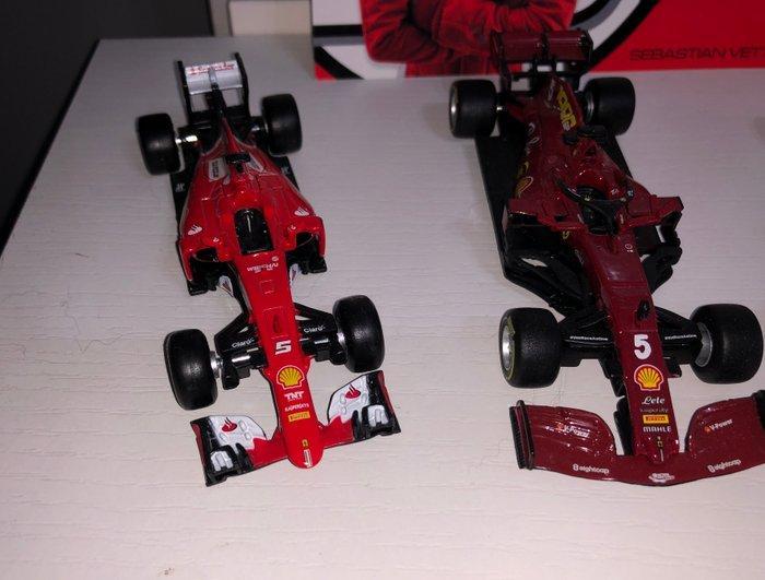 Bburago 1:43 - Voiture miniature (3) - Ferrari F1 - Signé, Hobby en Vrije tijd, Modelauto's | 1:5 tot 1:12