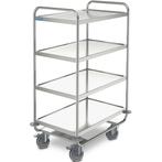 Serveerwagen | RVS | 4 Niveaus (1000x600) | Zware Belasting, Verzenden, Nieuw in verpakking