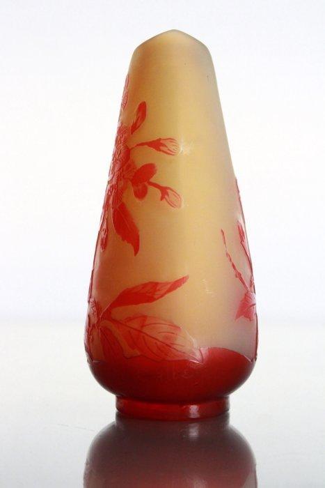 Etablissements Gallé - Emile Gallé - Vaas - Appelbloesem -, Antiek en Kunst, Antiek | Glaswerk en Kristal