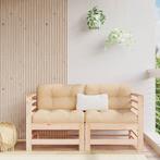 Grenenhout Hoekbanken | Tweede Kansje | OP = OP! (tuinbank), Tuin en Terras, Tuinbanken, Verzenden, Nieuw, Hout