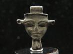 Oud-Egyptisch Zilver Amulet van de Moeder-Godin Hathor - 1.1