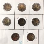 Frankrijk, Malta. 2 Euro 2009/2023 (8 coins) (Zonder