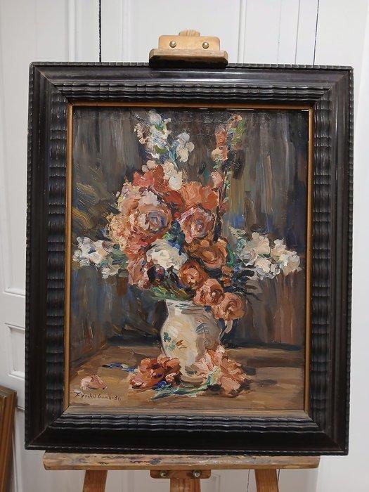 École Impresioniste (XX) - Fleurs, Antiek en Kunst, Kunst | Schilderijen | Klassiek