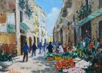 Maria Izzo (1912-2002) - Mercatino a Sorrento, Antiek en Kunst