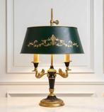 Lucien Gau - Lampe de table - Lampe bouillotte aux cygnes, Antiek en Kunst