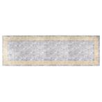 vidaXL Vloerkleed wasbaar anti-slip 80x300 cm grijs, Huis en Inrichting, Stoffering | Tapijten en Vloerkleden, Verzenden, Nieuw