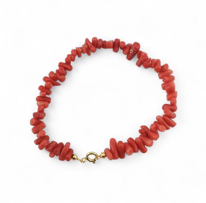 Koraal - Zilver - Armband - ambachtelijke bewerking, Verzamelen, Mineralen en Fossielen