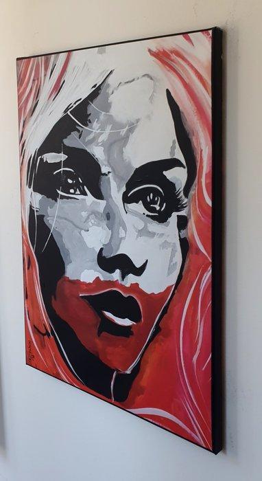 Liesens - Girl in red, Antiek en Kunst, Kunst | Schilderijen | Modern