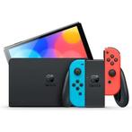 Nintendo Switch OLED Rood/Blauw (Nette Staat & Krasvrij S..., Ophalen of Verzenden, Zo goed als nieuw