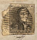 België 1849/1850 - Leopold I - Epaulet 1 - 10c bruin met, Postzegels en Munten, Postzegels | Europa | België, Gestempeld