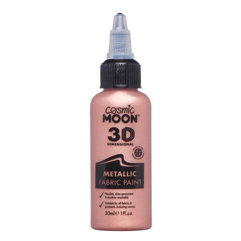 Cosmic Moon Metallic Fabric Paint Rose Gold 30ml, Hobby en Vrije tijd, Feestartikelen, Nieuw, Verzenden