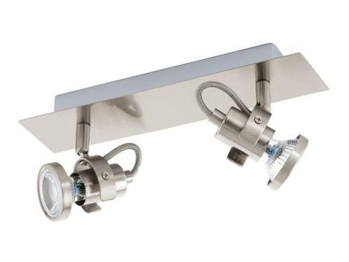 Veiling - EGLO Tukon 3 plafondspot nikkel 2-lichts 280x70mm, Huis en Inrichting, Lampen | Spots