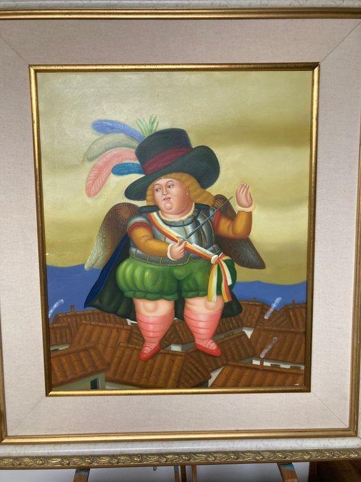 Scuola italiana (XX), da Botero - Roi Louis XIV El, Antiek en Kunst, Kunst | Schilderijen | Klassiek