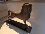 Beeld, Paard - 37 cm - Koper, Marmer, Antiek en Kunst