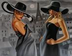 Yuri Denissov (1962) - Charmantes dames de Paris. XL, Antiquités & Art, Art | Peinture | Moderne