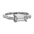 Stapelring - 18 karaat Witgoud - 1.19ct. tw. Diamant