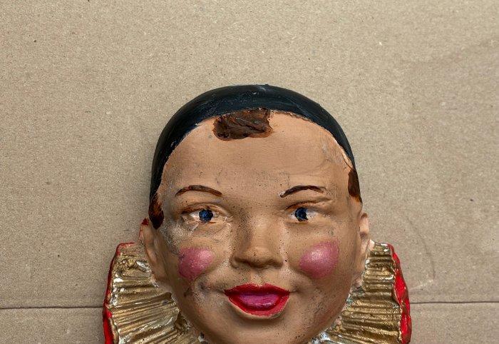 Pierrot Gourmand - Reclamebord - Gips, Antiquités & Art, Curiosités & Brocante