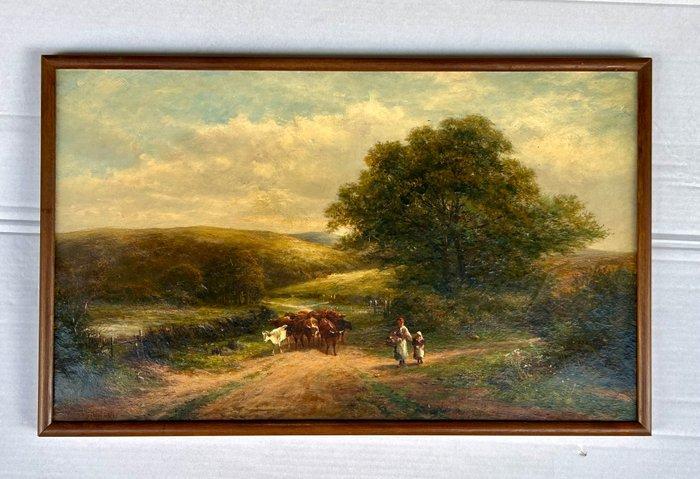 Carl Brennir (1850 - 1920) - Paesaggio, Antiek en Kunst, Kunst | Schilderijen | Klassiek