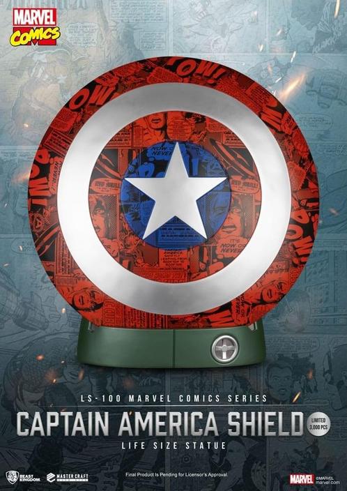 Marvel Comics PVC Captain America Shield Life Size Statue 64, Verzamelen, Film en Tv, Ophalen of Verzenden