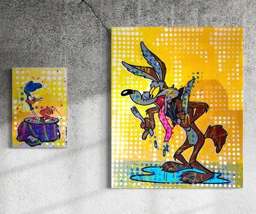 Moabit - Wile E. Coyote and the Road Runner X Gotcha,, Antiquités & Art, Art | Peinture | Moderne