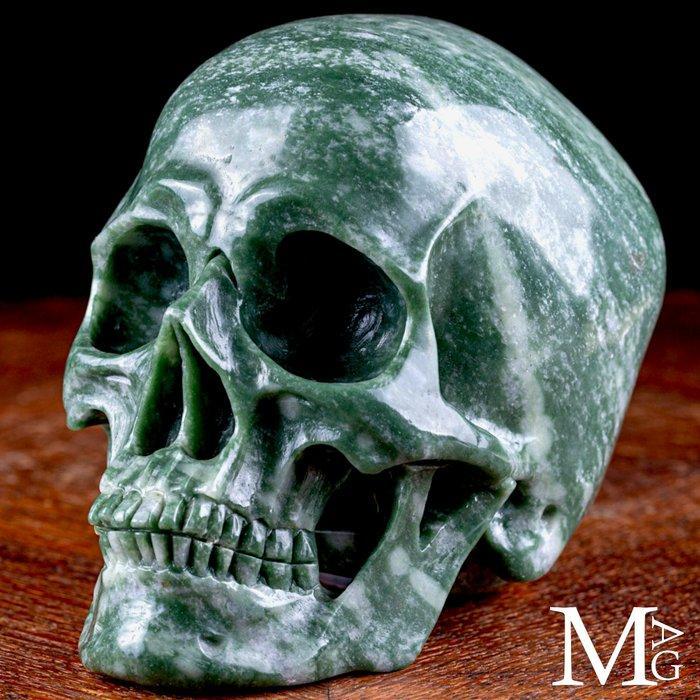 Prachtige beeldhouwwerk - Afrikaans groen jaspis - extreem, Antiek en Kunst, Curiosa en Brocante