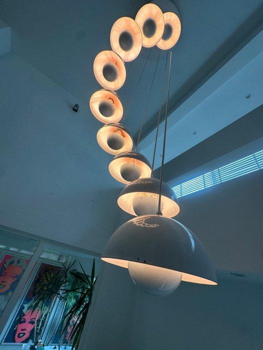 Louis Poulsen - Verner Panton - Kroonluchter - Emaille -, Antiek en Kunst, Antiek | Verlichting
