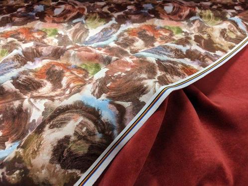 Spettacolare velluto by Enzo degli Angiuoni alta grammatura, Antiek en Kunst, Antiek | Tapijten, Tafelkleden en Textiel