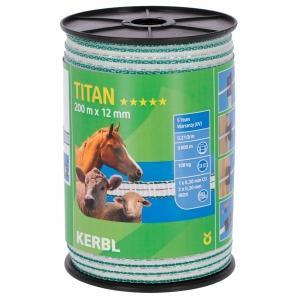 Titan breed lint, 12 mm wit/groen,1xcu 0,30+3xni 0,30 -, Dieren en Toebehoren, Stalling en Weidegang