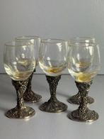 Drinkservies - Elegante Set van 5 Glazen met Decoratieve, Antiek en Kunst