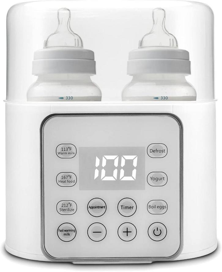 2dekans | Dubbele flessenverwarmer - Multifunctioneel -, Kinderen en Baby's, Babyvoeding en Toebehoren, Ophalen of Verzenden