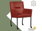 Leren eetkamerstoel Lucky - Vintage Burgundy (rood), Huis en Inrichting, Stoelen, Bohemian, Industrieel, Modern, Scandinavisch