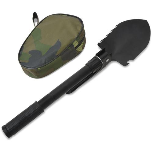 vidaXL Opvouwbare schep koolstofstaal zwart, Tuin en Terras, Hand-tuingereedschap, Nieuw, Verzenden