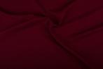 Burlington bordeaux rood - Polyester stof 10m op rol, Hobby & Loisirs créatifs, Tissus & Chiffons, Ophalen of Verzenden