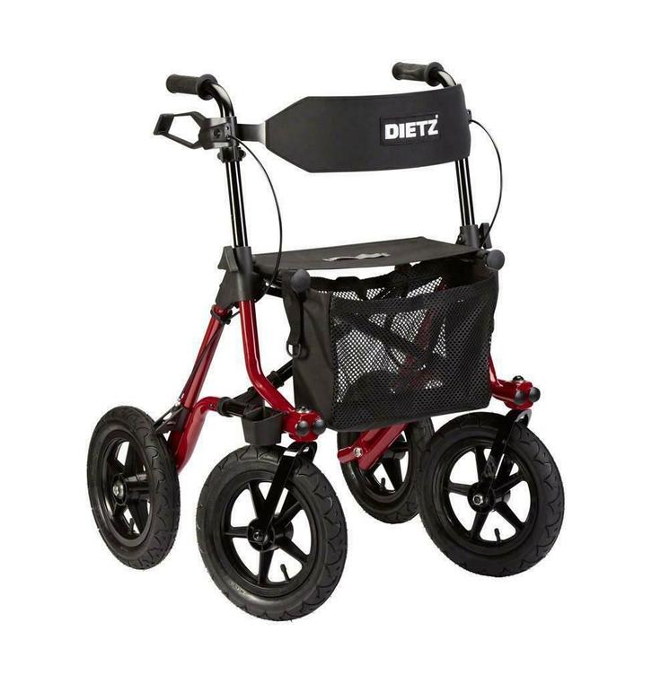 Opvouwbare Rollator Dietz Taima XC Outdoor Met Luchtbanden, Diversen, Rollators, Nieuw, Lichtgewicht, Opvouwbaar, Ophalen of Verzenden
