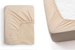 2dekans | Jersey Fitted Sheets - Taupe - 180x200-220 cm -, Huis en Inrichting, Slaapkamer | Beddengoed, Ophalen of Verzenden, Nieuw
