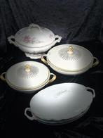 Eetservies - 4 Porzellan-Terrinen – Elfenbein & Co –