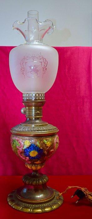 Mangani Florence - Lampe à huile - Biscuit de porcelaine, Antiek en Kunst, Curiosa en Brocante