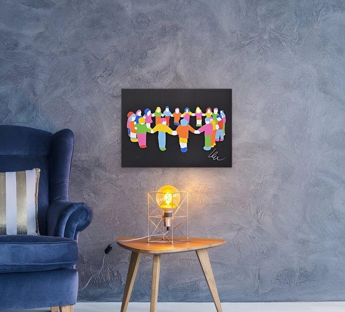 Marco Lodola (1955) - Children, Antiquités & Art, Antiquités | Autres Antiquités