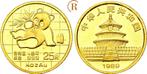25 Yuan Panda 1/4 Unze Feingoud 1989 China: goud, Timbres & Monnaies, Monnaies | Amérique, Verzenden