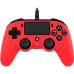 Nacon Compact Controller Rood Wired (PS4 Accessoires), Ophalen of Verzenden, Zo goed als nieuw