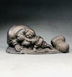 Brons - Sichifukujin  - Zeer zeldzaam Een beeldje van, Antiquités & Art