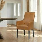Leren eetkamerstoel Just met armleuning, Ophalen of Verzenden, Nieuw, Leer, Bohemian, Eigentijds, Klassiek, Retro, Romantisch, Scandinavisch
